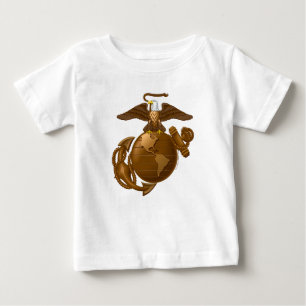 Camiseta Para Bebê EGA da Cheio-Cor - Bronze