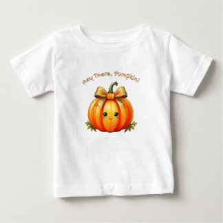 Camiseta Para Bebê Ei, Abóbora – Design Fofo de Abóbora de Bebê