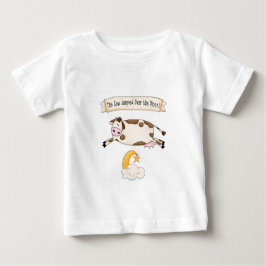 Camiseta Para Bebê Ei Diddle Diddle, A Vaca Pulou Sobre A Lua