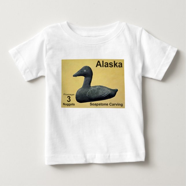 Camiseta Para Bebê Eider de pedra-sabão (Frente)