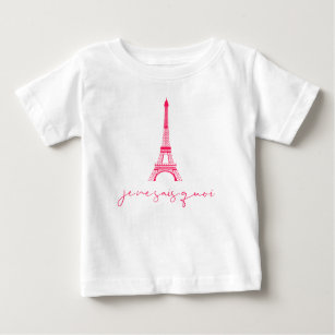 Camiseta Para Bebê Eiffel Tower Je Ne Sais Quoi Cute Baby T Shirt