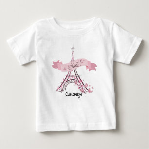 Camiseta Para Bebê Eiffel Tower, Paris Baby Fine Jersey T Shirt