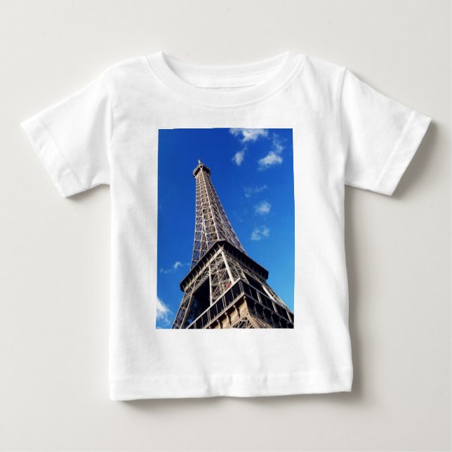 Camiseta Para Bebê Eiffel Tower Paris Europe Viagem (Frente)