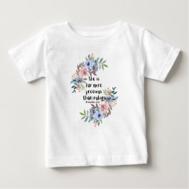 Camiseta Para Bebê Ela é muito mais Precioso que rubis