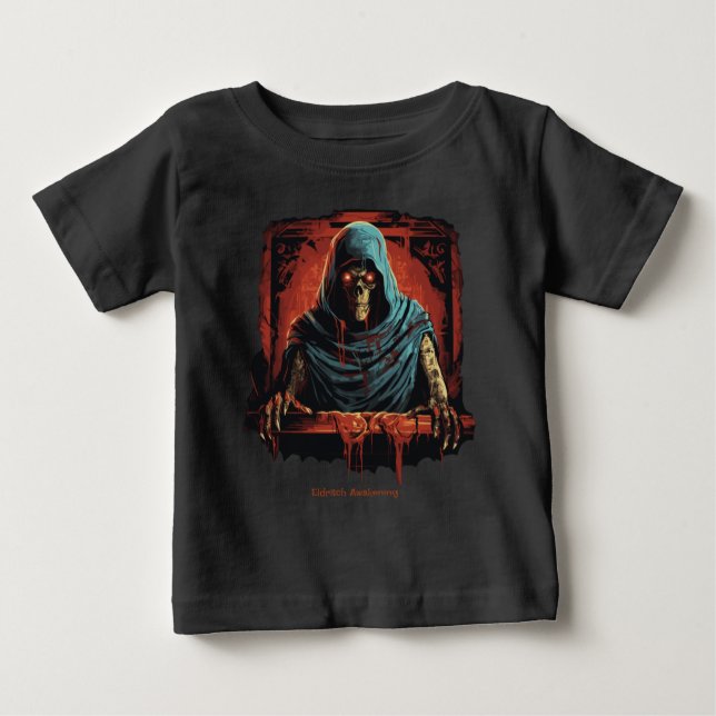 Camiseta Para Bebê Eldritch Awakening (Frente)