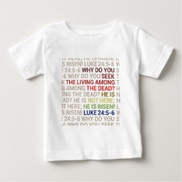 Camiseta Para Bebê Ele Ressuscitou