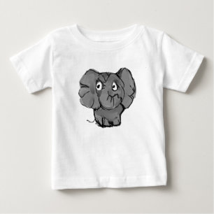 Camiseta Para Bebê Elefante
