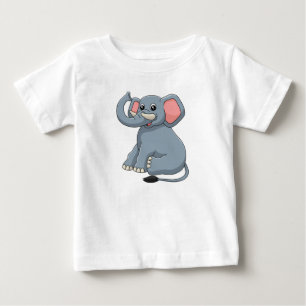 Camiseta Para Bebê Elefante