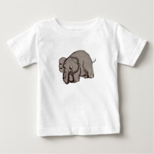 Camiseta Para Bebê Elefante