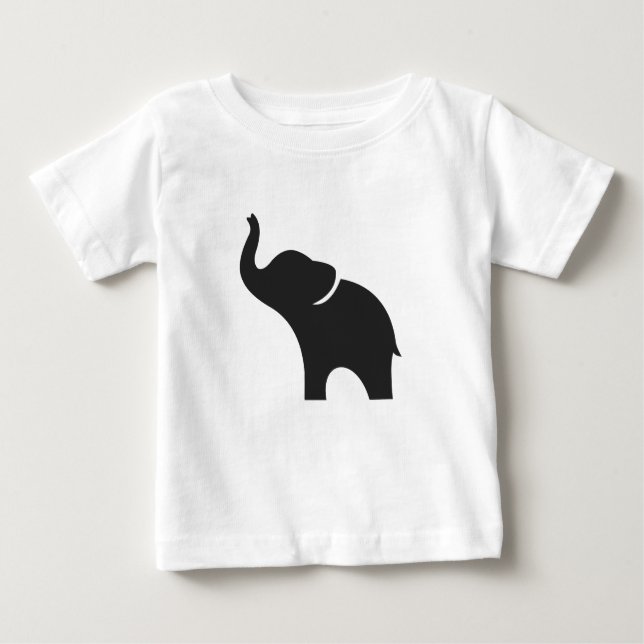 Camiseta Para Bebê Elefante bebê (Frente)