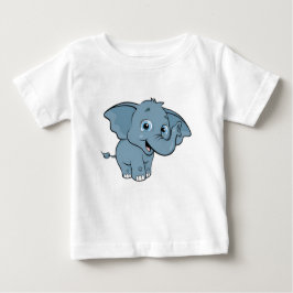Camiseta Para Bebê Elefante bonito do bebê