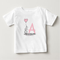 Elefante com monograma cor-de-rosa do balão do