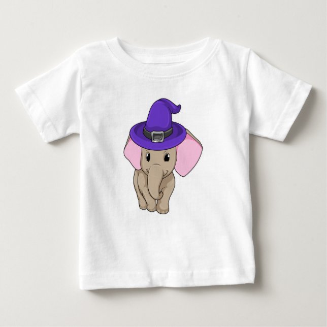 Camiseta Para Bebê Elefante como Assistente (Frente)