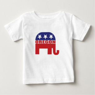 Camiseta Para Bebê Elefante do republicano de Oregon
