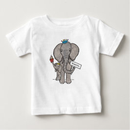 Camiseta Para Bebê Elefante e bebê lindos personalizados