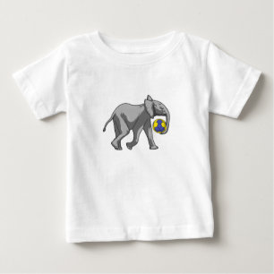 Camiseta Para Bebê Elefante no Esportes de Andebol