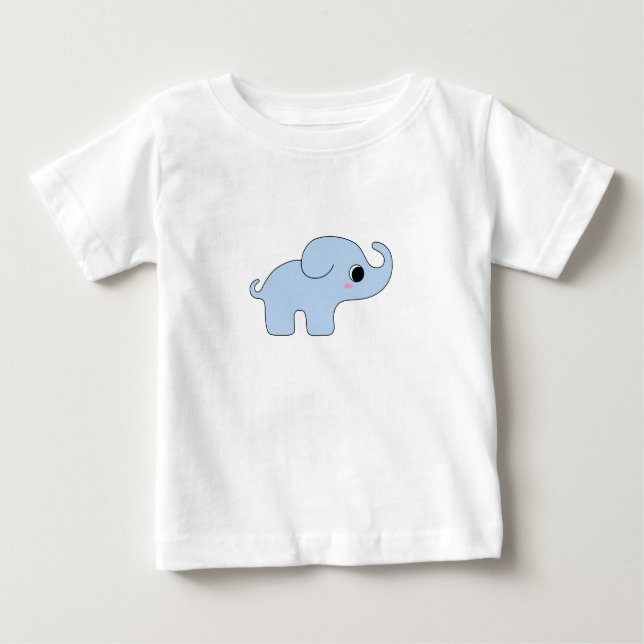 Camiseta Para Bebê Elefante para Bebê (Frente)