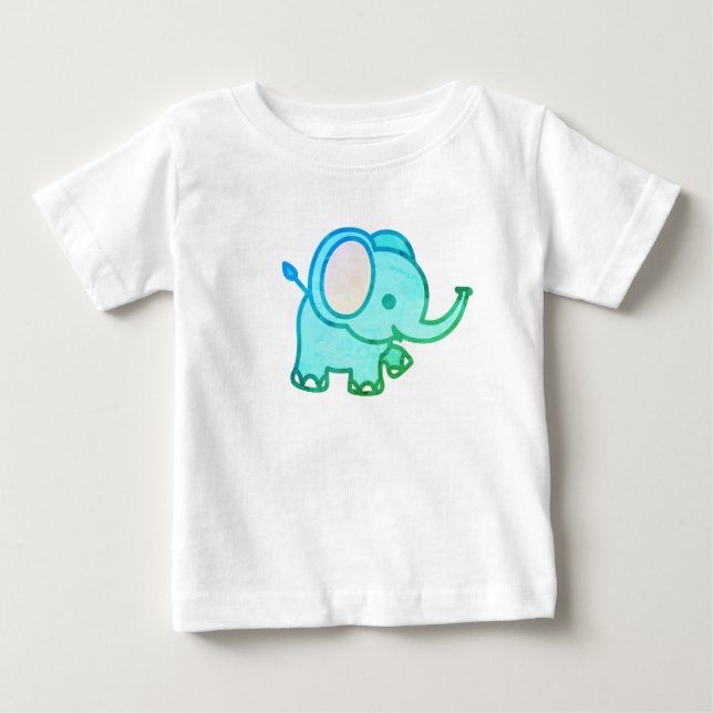 Camiseta Para Bebê Elefante para Bebê (Frente)