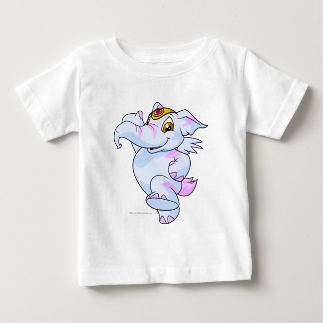 Camiseta Para Bebê Elefante Striped (Frente)