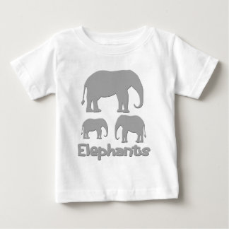 Camiseta Para Bebê Elefantes