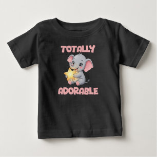 Camiseta Para Bebê Elefantes Bebês Totalmente Adoráveis