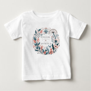 Camiseta Para Bebê Elegância Floral Encantada