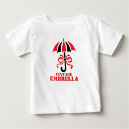Camiseta Para Bebê Elegant Vintage Umbrella with Ribbon Bow Design