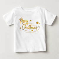 Elegante Caligrafia Dourada Festiva Feliz Natal