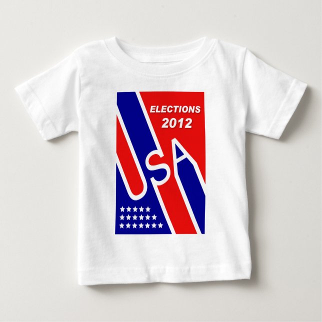 Camiseta Para Bebê Eleições nos EUA 2012 (Frente)