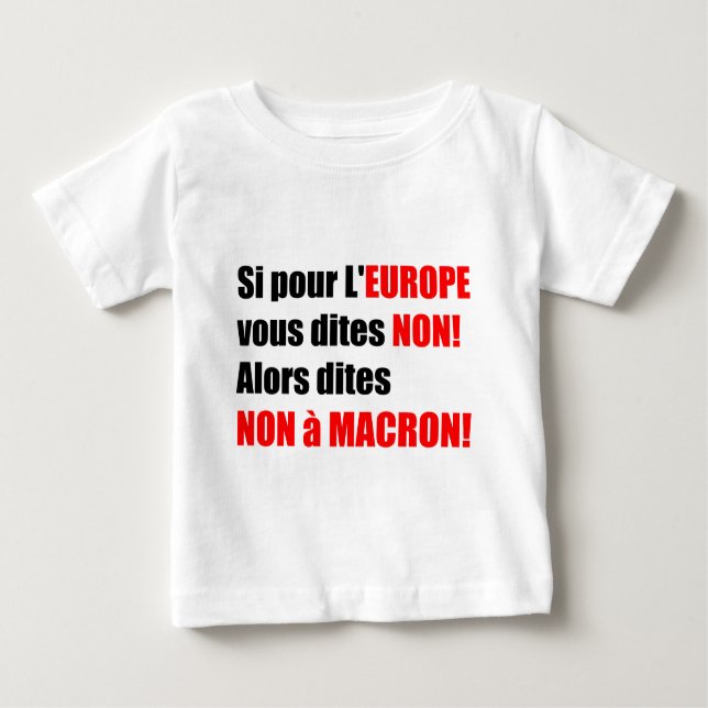 Camiseta Para Bebê Eleições Presidenciais Francesas 2017 - Bebê Tee (Frente)
