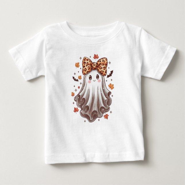 Camiseta Para Bebê Elemento de mingau da bruxa de abóbora (Frente)