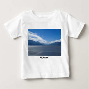 Camiseta Para Bebê Elevação das Montanhas do Alasca