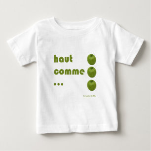 Camiseta Para Bebê Elevado como 3 maçãs
