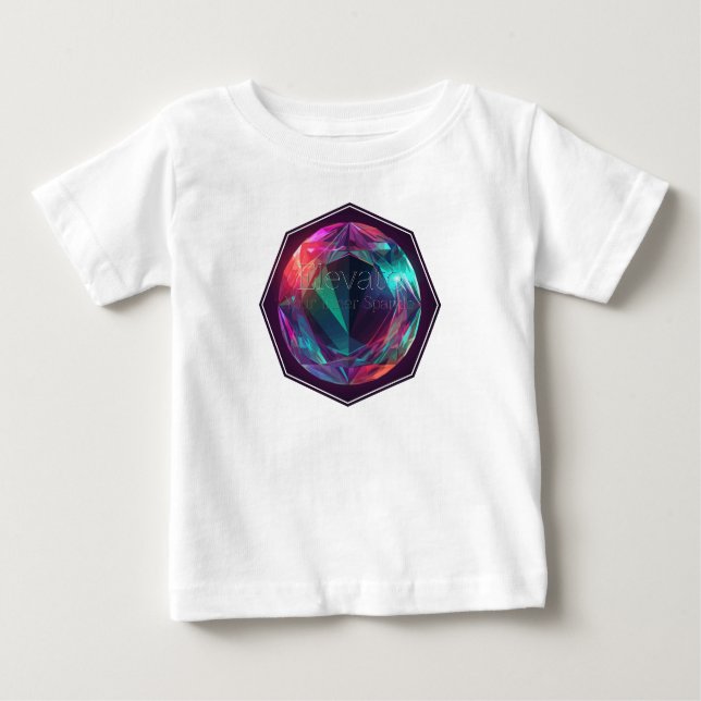 Camiseta Para Bebê Eleve seu brilho interior (Frente)