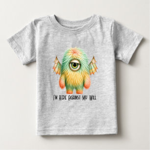 Camiseta Para Bebê Ellie - O Monstro Cético de Olhos Grandes