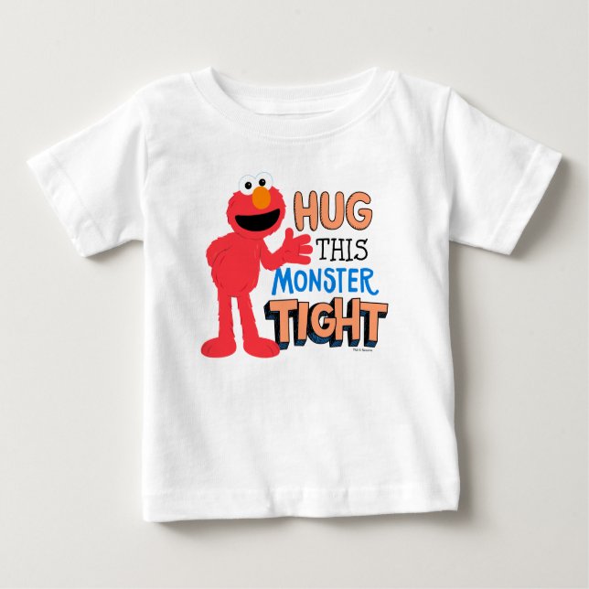 Camiseta Para Bebê Elmo | Abraçar este monstro (Frente)