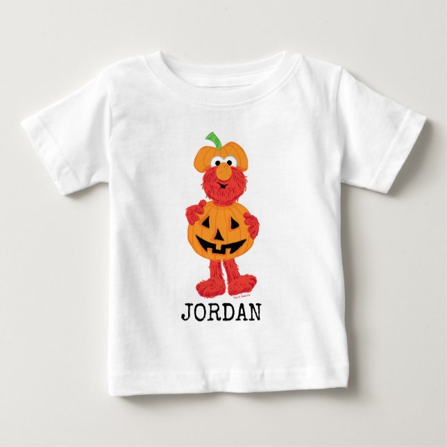 Camiseta Para Bebê Elmo | Cuta como abóbora (Frente)