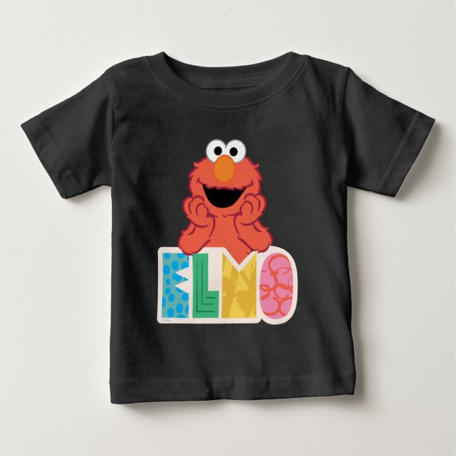 Camiseta Para Bebê Elmo Cute e Divertido (Frente)