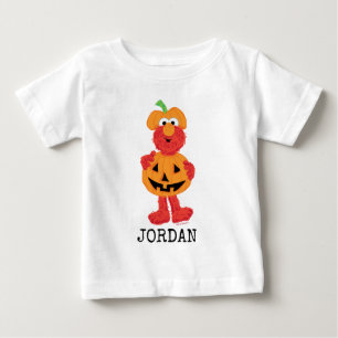 Camiseta Para Bebê Elmo Fofo como uma Abóbora