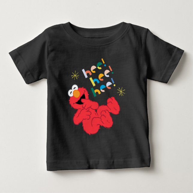 Camiseta Para Bebê Elmo Hee! Hee! Hee! (Frente)