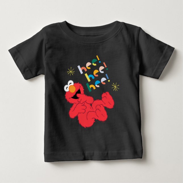 Camiseta Para Bebê Elmo Hee! Olá! Olá! (Frente)