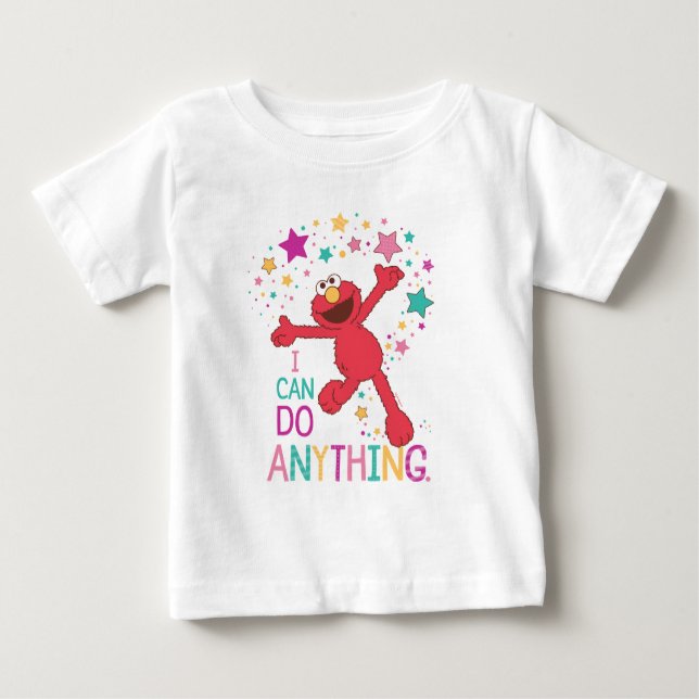 Camiseta Para Bebê Elmo | Posso Fazer Qualquer Coisa (Frente)