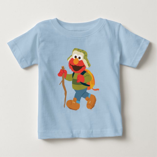 Camiseta Para Bebê Elmo Woodland Hike (Frente)