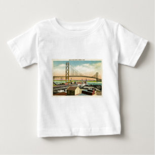 Camiseta Para Bebê Embaixador Ponte vintage de Detroit, Michigan