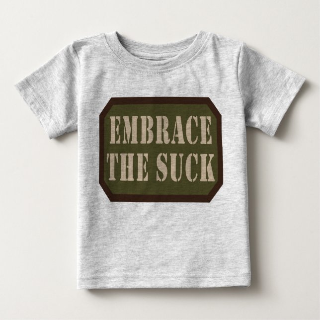 Camiseta Para Bebê Embarque O Bebê Suck Um Pedaço (Frente)
