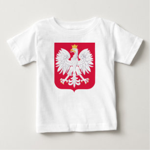 Camiseta Para Bebê Emblem polonês - Polônia Shield - Polska Herb Po
