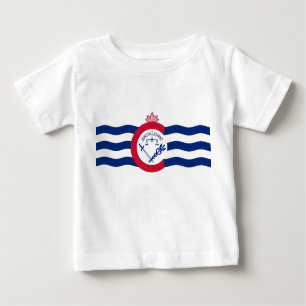 Camiseta Para Bebê Emblema de Cincinnati, Ohio Baby T-Shirt
