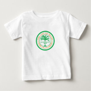 Camiseta Para Bebê Emblema de Miami, Flórida Baby T-Shirt