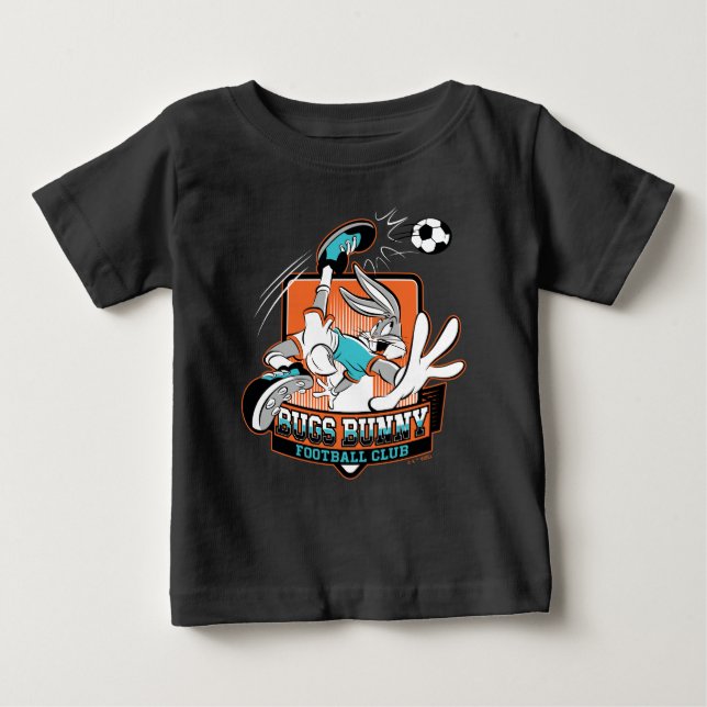 Camiseta Para Bebê Emblema do Clube de Futebol do BUGS BUNNY™ (Frente)