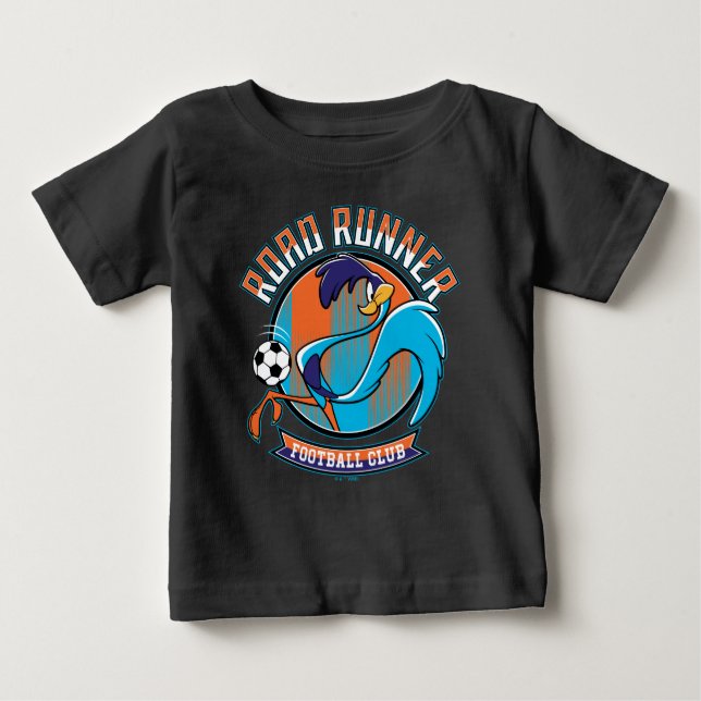 Camiseta Para Bebê Emblema do Clube de Futebol ROAD RUNNER™ (Frente)